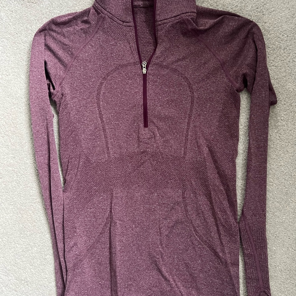 Purple Quarter-Zip Pullover